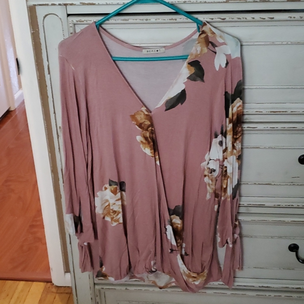 Flower Print Spring Shirt - Picture 1 of 4